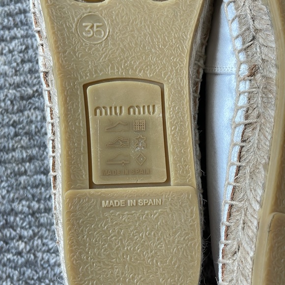 Brand new Miu Miu crystal espadrilles size 35 - Picture 6 of 6